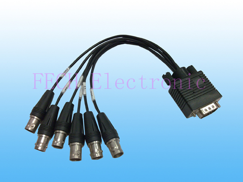 Monitor Cable HDB15 M / 6*BNC Jack