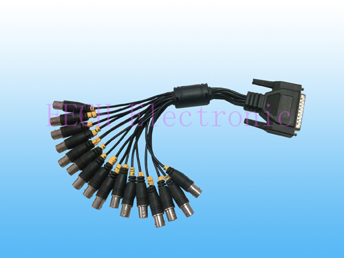 Monitor Cable  DB25 M / 16*BNC Jack