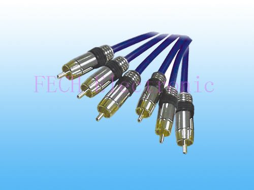 3*RCA Plug TO 3*RCA Plug (GOLD H.Q)