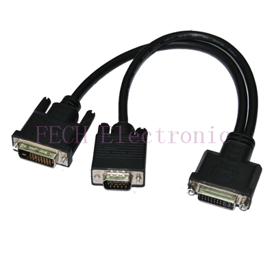 DVI(24+1)F TO M + VGA HDB15M