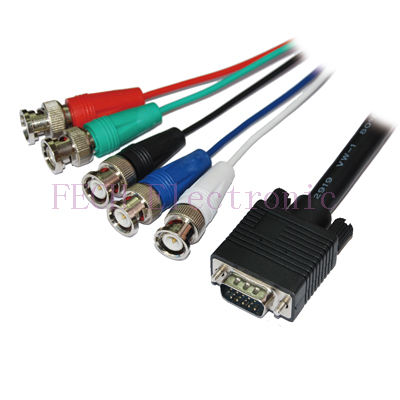 Monitor Cable HDB15 M / 5*BNC Plug