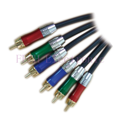 3*RCA Plug TO 3*RCA Plug GOLD H.Q (RGB)