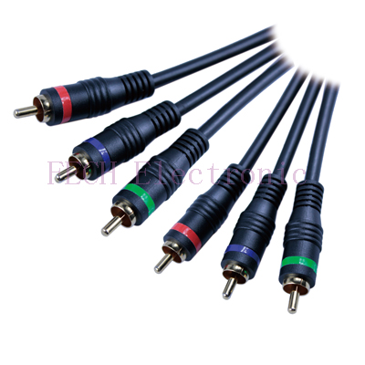 3*RCA Plug TO 3*RCA Plug(RGB) GOLD