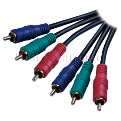 3*RCA Plug TO 3*RCA Plug(RGB) GOLD