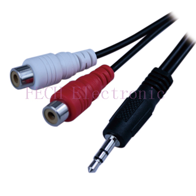 3.5mm Plug TO 2*RCA Jack