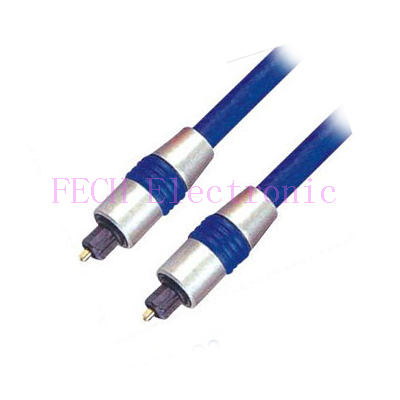 Deluxe Toslink/Deluxe Toslink Optical Fiber Cable OD6.0MM Metal Body