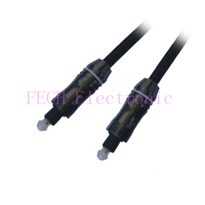 Deluxe Toslink/Deluxe Toslink Optical Fiber Cable OD6.0MM Metal Body