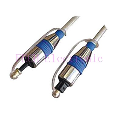 Toslink 3.5mm Mini Plug Optical Fiber Cable OD6.0MM Metal Body