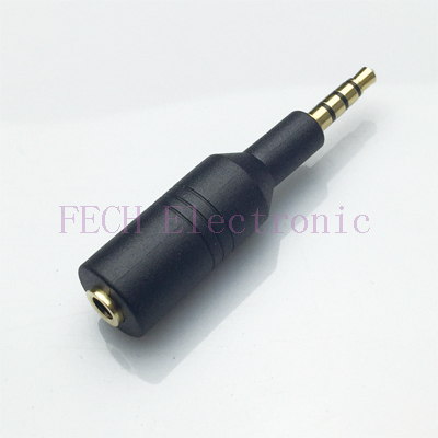 FVAD46 3.5mm Male to Female Port PVC Extender Shielded,4 Conductor, Gold Plated