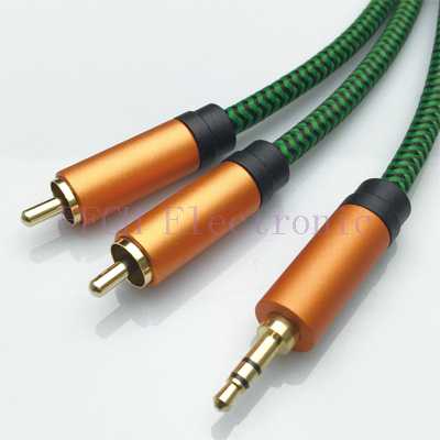 FV1313 3.5mm Stereo Male to 2*RCA Male Cable