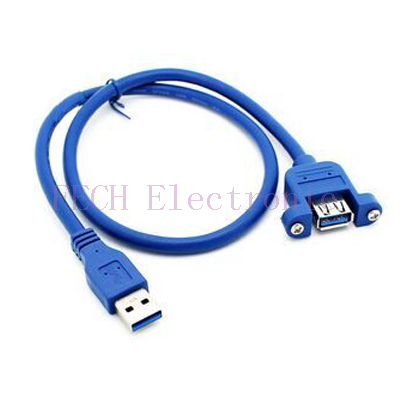 USB 3.0 AM-AF FOR PANEL + SCREWS