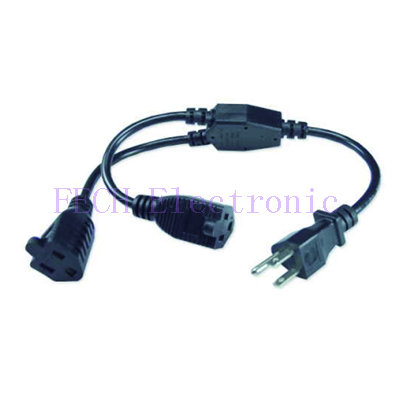 EXTENSION POWER CORD FOR US MAINS  SOCKET *2