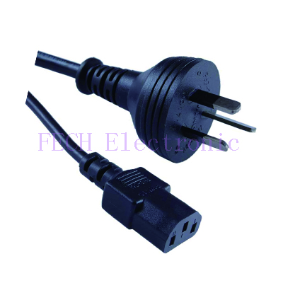 Australian Mains Plug to C13 IEC Socket